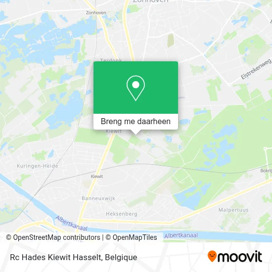 Rc Hades Kiewit Hasselt kaart