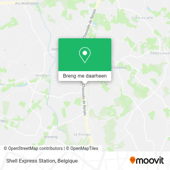 Shell Express Station kaart