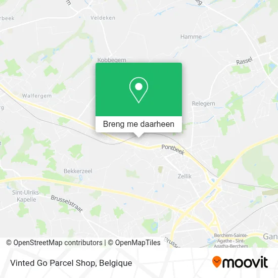 Vinted Go Parcel Shop kaart