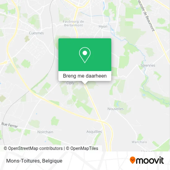 Mons-Toitures kaart