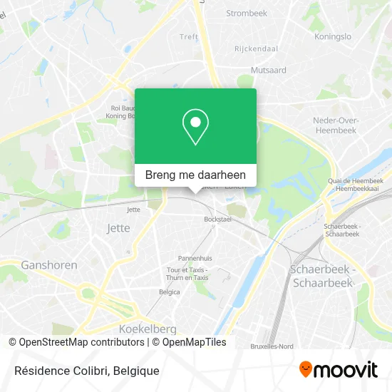Résidence Colibri kaart