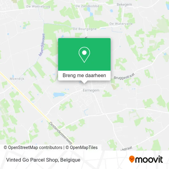 Vinted Go Parcel Shop kaart