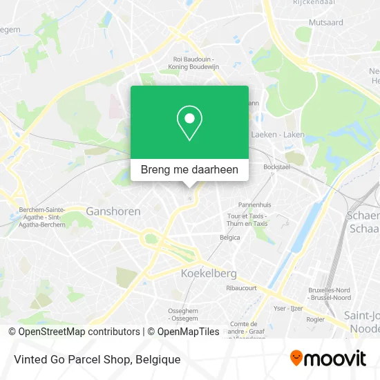 Vinted Go Parcel Shop kaart