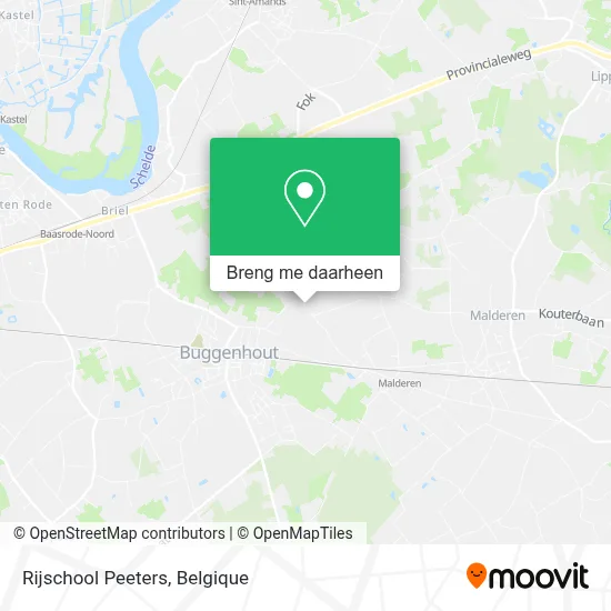 Rijschool Peeters kaart