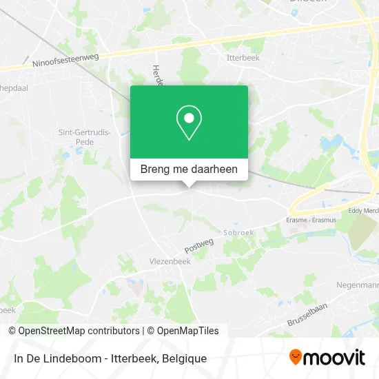 In De Lindeboom - Itterbeek kaart