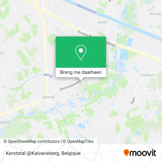 Kerststal @Kalvarieberg kaart