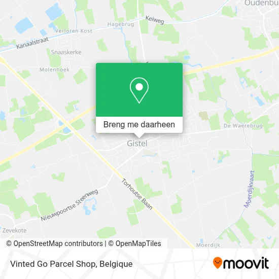 Vinted Go Parcel Shop kaart