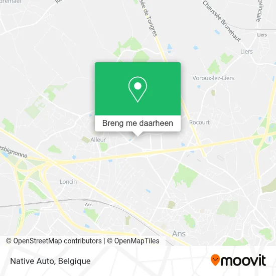 Native Auto kaart