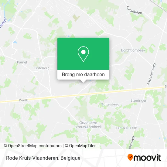 Rode Kruis-Vlaanderen kaart