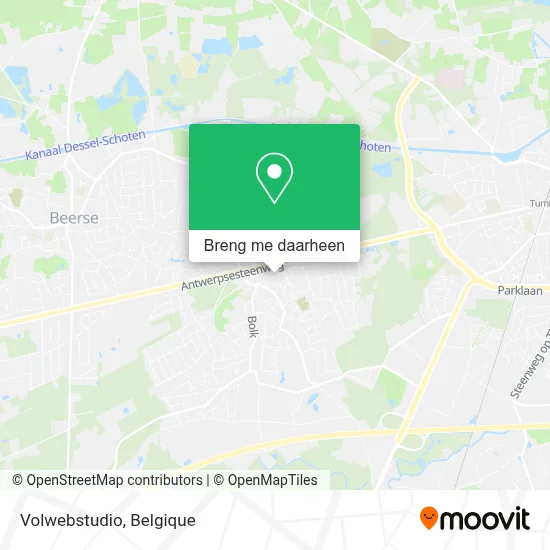 Volwebstudio kaart