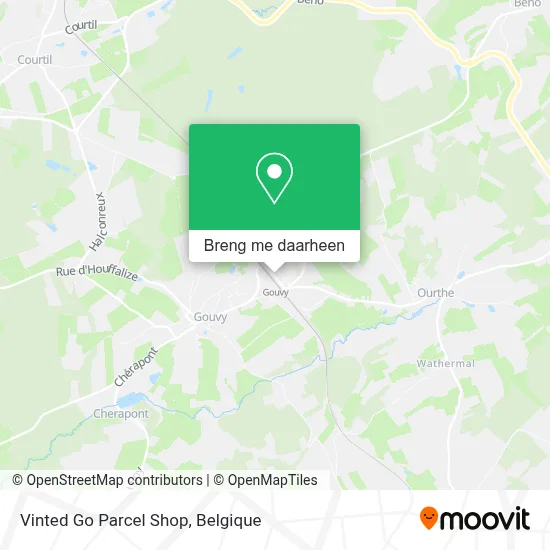 Vinted Go Parcel Shop kaart