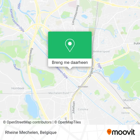 Rheine Mechelen kaart