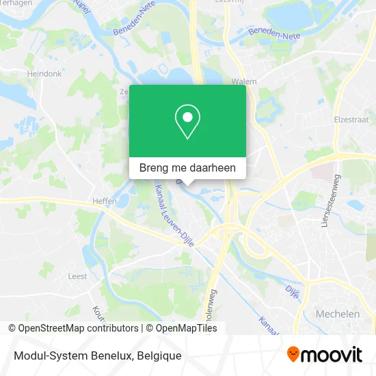 Modul-System Benelux kaart