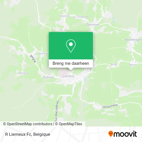R Lierneux Fc kaart
