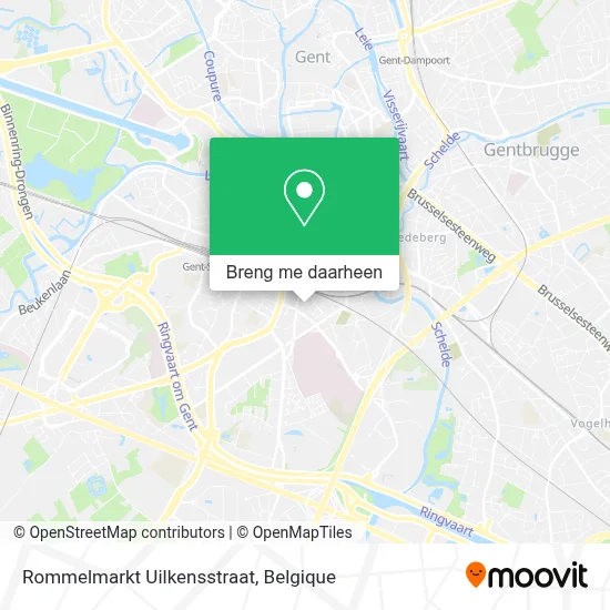 Rommelmarkt Uilkensstraat kaart