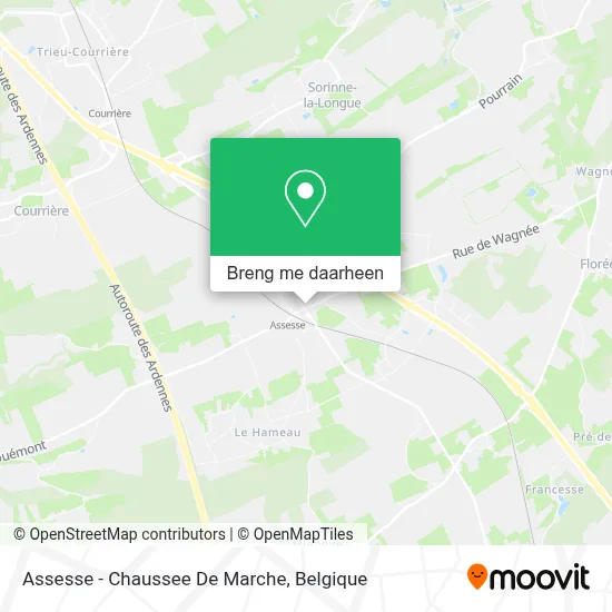 Assesse - Chaussee De Marche kaart