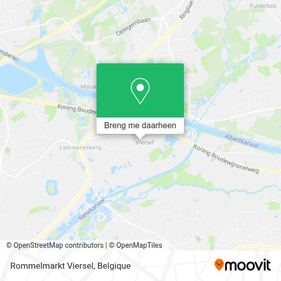 Rommelmarkt Viersel kaart