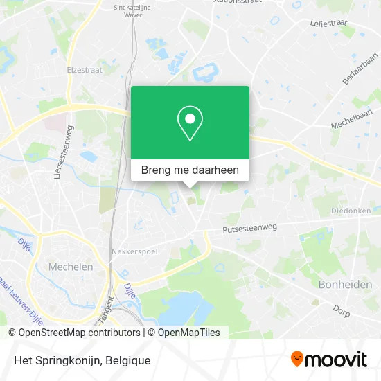 Het Springkonijn kaart