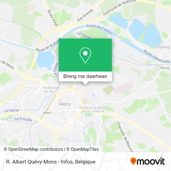 R. Albert Quévy-Mons - Infos kaart