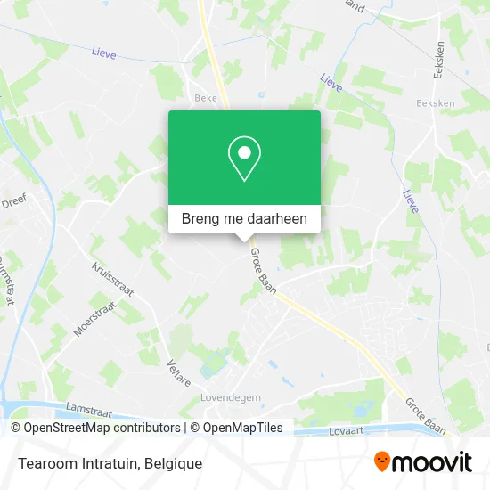 Tearoom Intratuin kaart