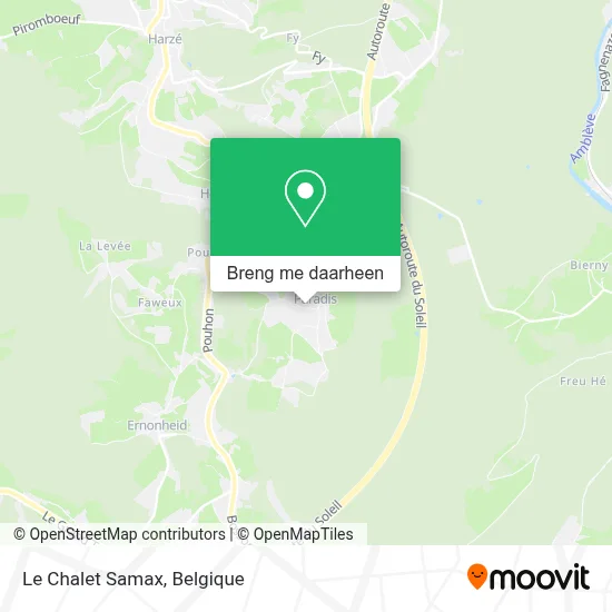 Le Chalet Samax kaart