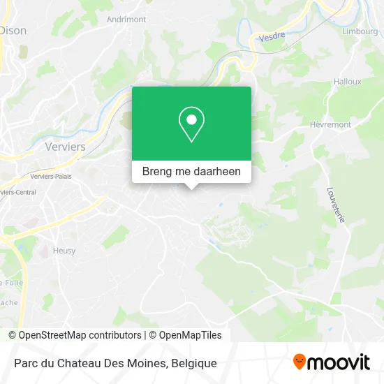 Parc du Chateau Des Moines kaart