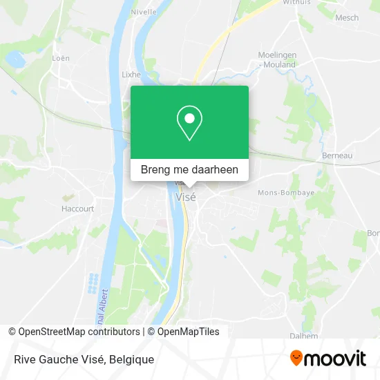 Rive Gauche Visé kaart