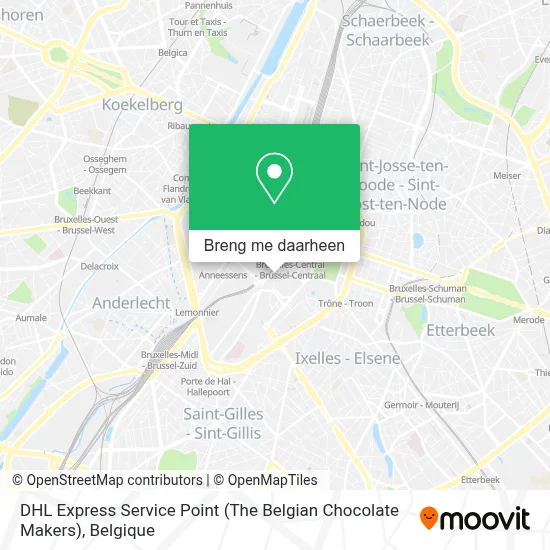 DHL Express Service Point (The Belgian Chocolate Makers) kaart