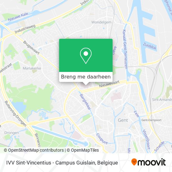 IVV Sint-Vincentius - Campus Guislain kaart