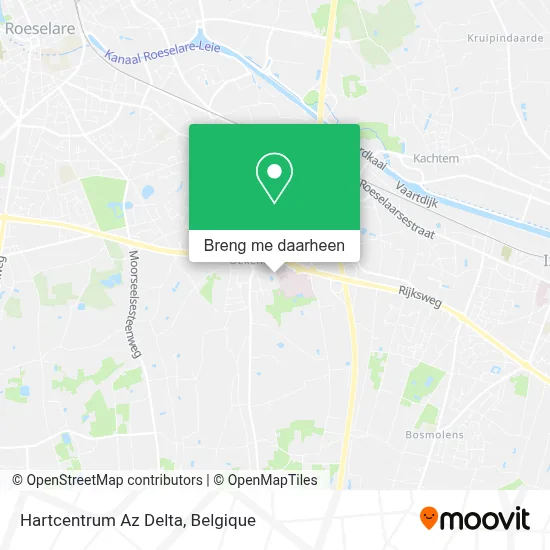 Hartcentrum Az Delta kaart