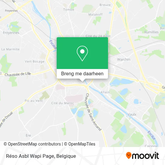 Réso Asbl Wapi Page kaart