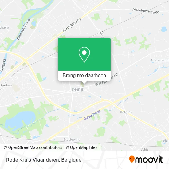 Rode Kruis-Vlaanderen kaart