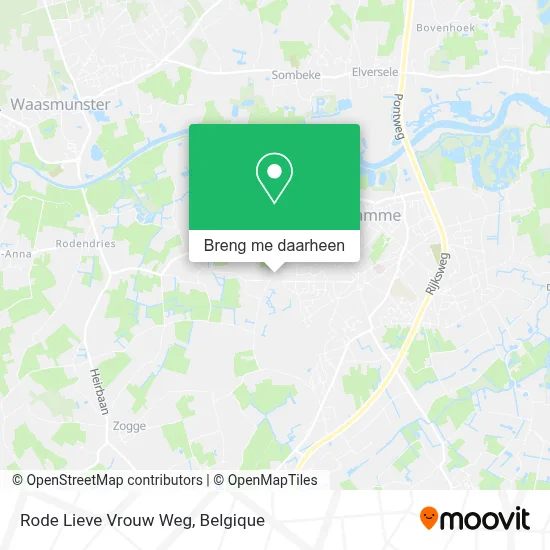 Rode Lieve Vrouw Weg kaart