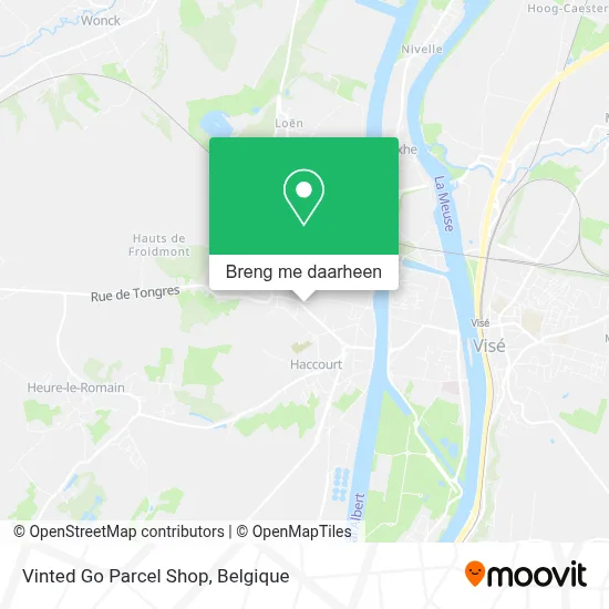 Vinted Go Parcel Shop kaart