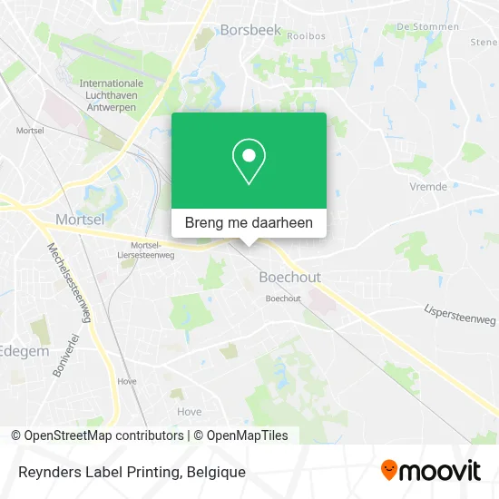 Reynders Label Printing kaart