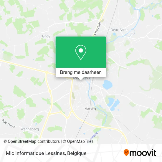 Mic Informatique Lessines kaart