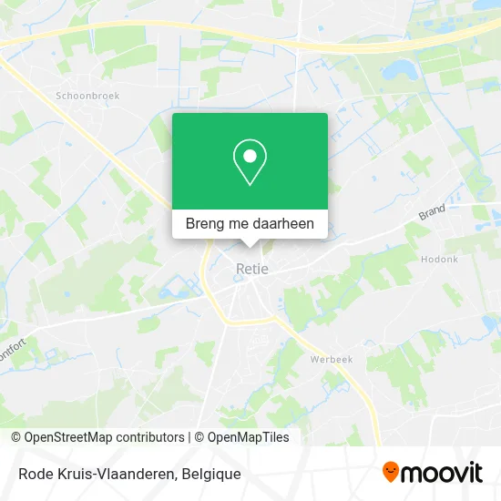 Rode Kruis-Vlaanderen kaart