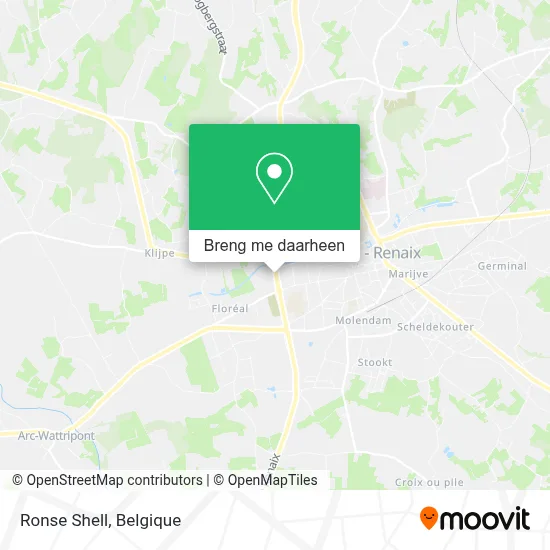Ronse Shell kaart