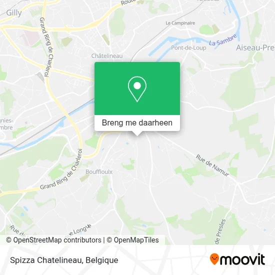 Spizza Chatelineau kaart