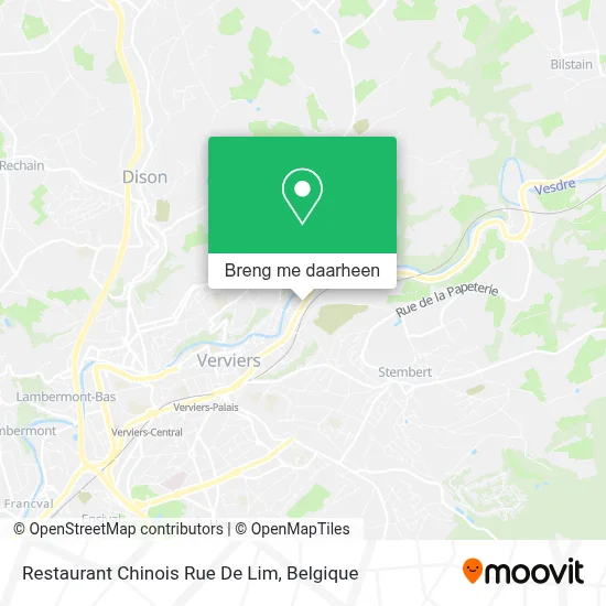 Restaurant Chinois Rue De Lim kaart