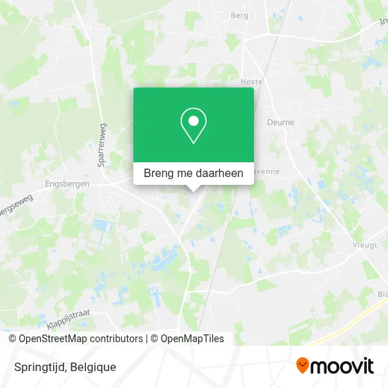 Springtijd kaart