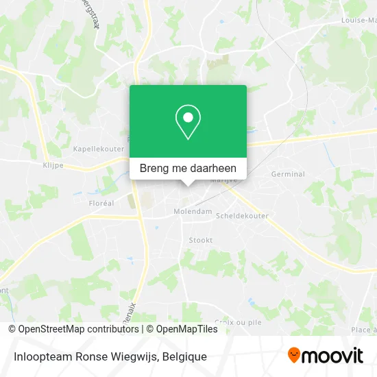Inloopteam Ronse Wiegwijs kaart