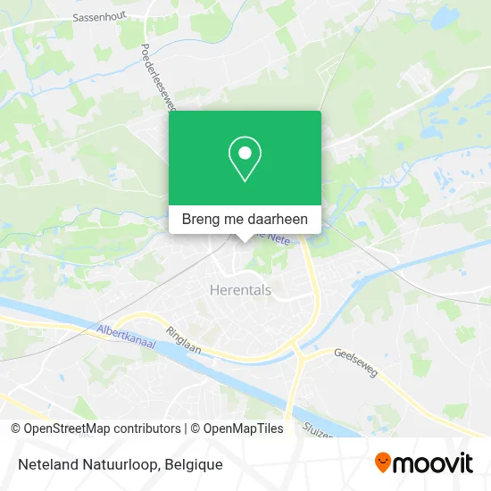 Neteland Natuurloop kaart