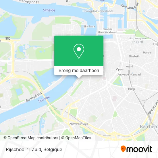 Rijschool 'T Zuid kaart
