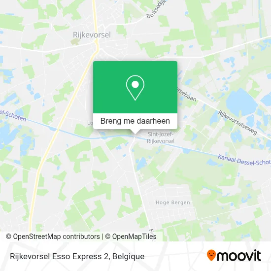 Rijkevorsel Esso Express 2 kaart