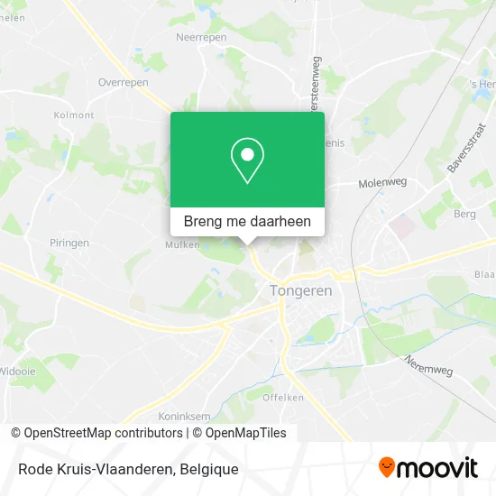 Rode Kruis-Vlaanderen kaart