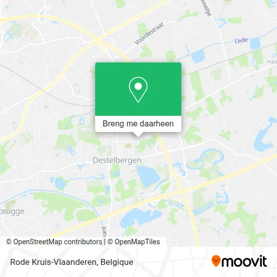 Rode Kruis-Vlaanderen kaart