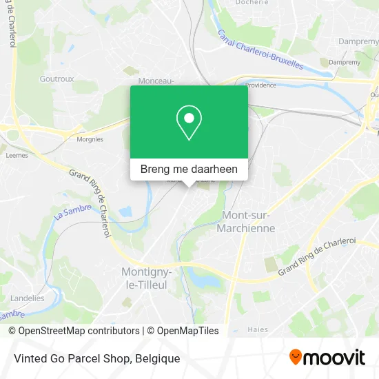 Vinted Go Parcel Shop kaart