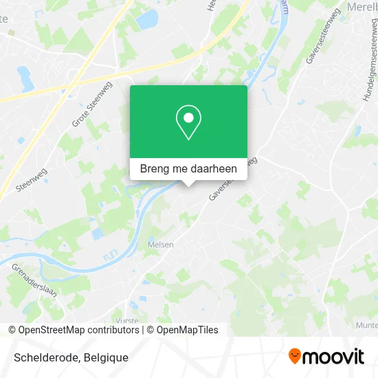 Schelderode kaart