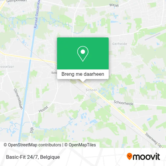 Basic-Fit 24/7 kaart